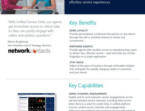 Microsoft Dynamics for Customer Service