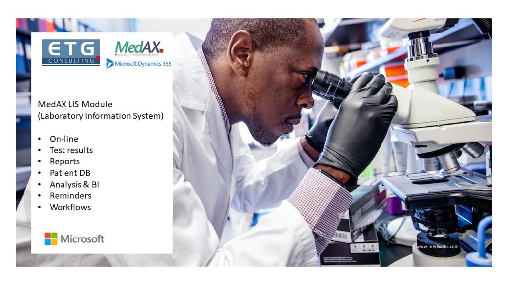 MedAX LIS Module - ETG Consulting US
